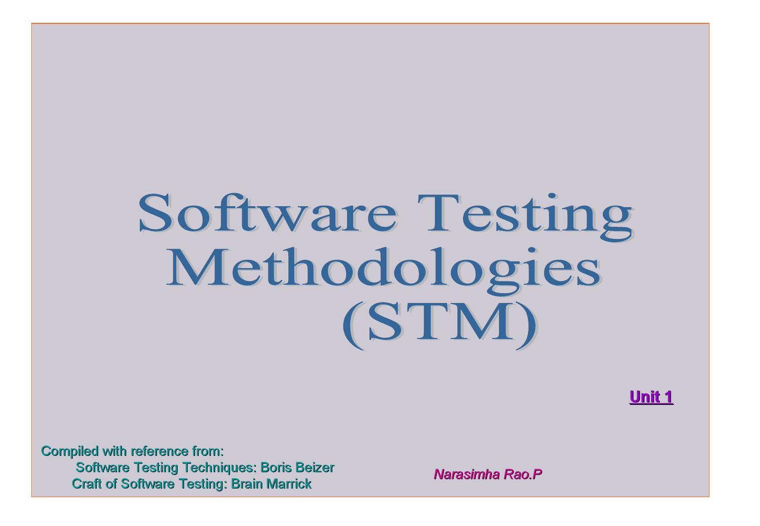 software testing techniques by boris beizer pdf free download